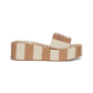 Fendi Sunshine Platform Slides - Beige/White