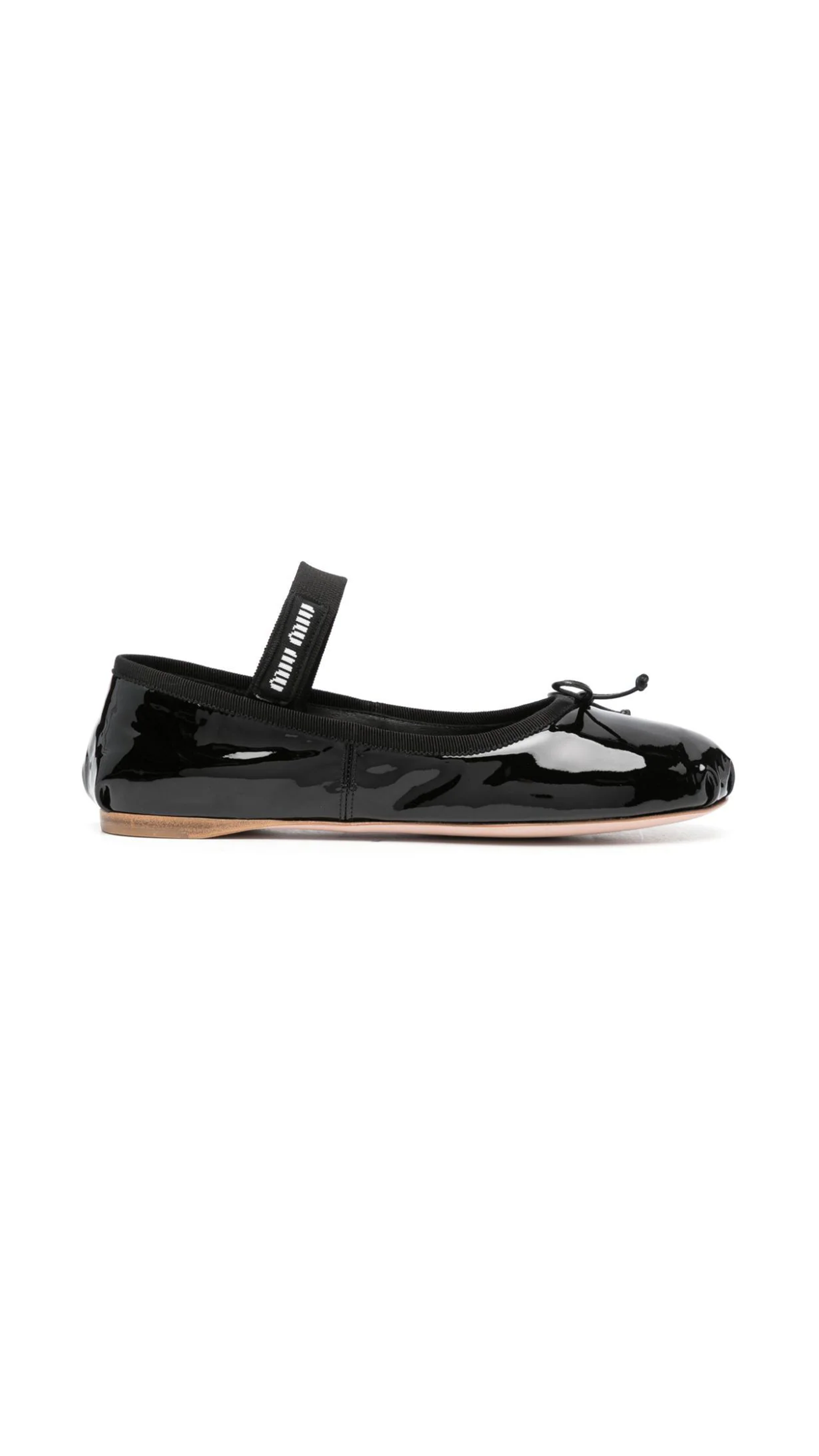 Patent Leather Ballerinas - Black