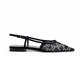 GG Slingback Ballet Flat - Black