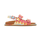 Buckle Chevron Sandals - Multi