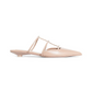 Rockstud Wispy Calfskin Mule 20MM - Rose Cannelle