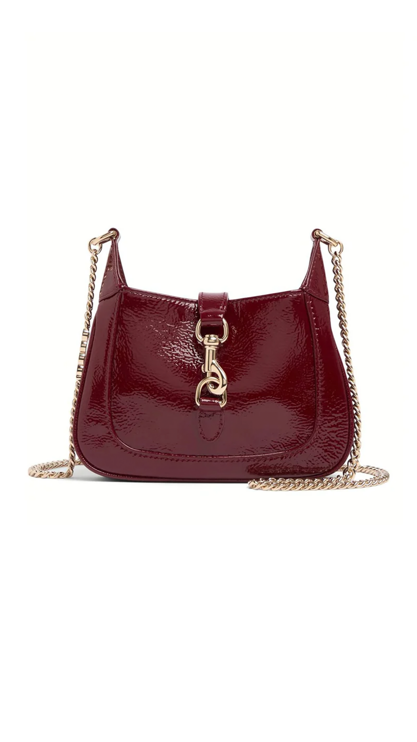 Jackie Notte Patent Mini Bag - Rosso Ancora