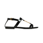 Cassandra Sandals in Patent Leather - Black