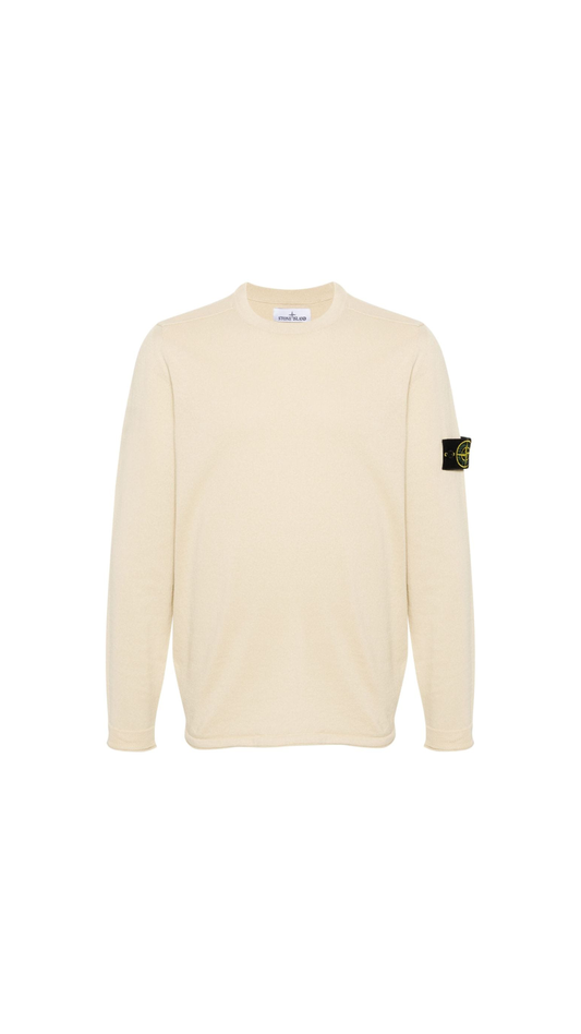 Sweater with Logo - Beige