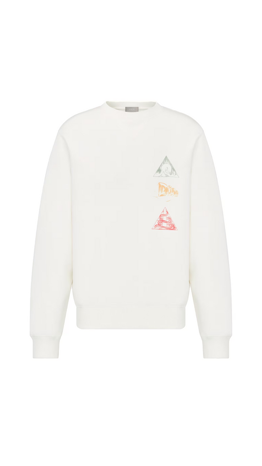 Relaxed Fit Sweatshirt - White