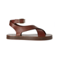 Sumie Calfskin Sandals - Chocolate