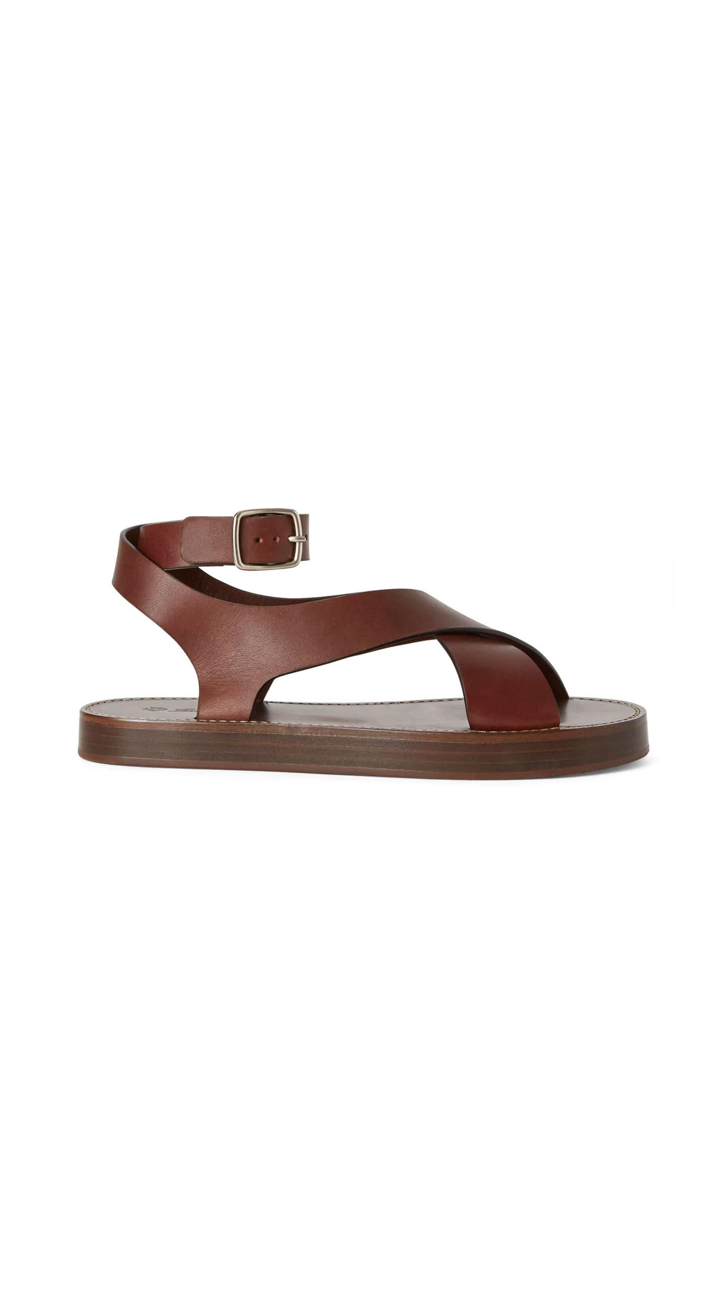 Sumie Calfskin Sandals - Chocolate