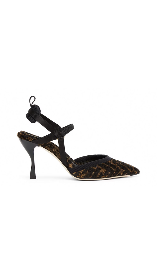 Colibrì Lite Chenille Slingback - Brown/Black