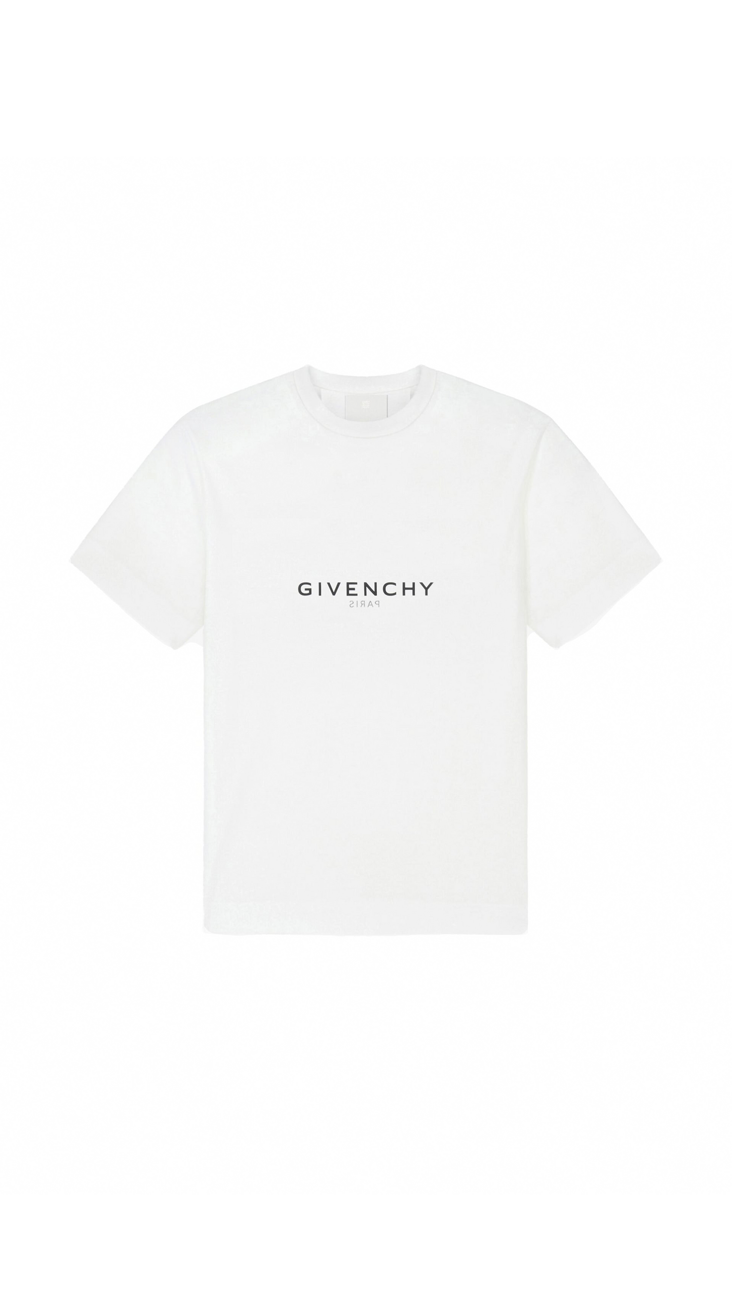 Reverse Oversized T-Shirt in Cotton - White