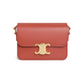 Teen Triomphe Bag in Shiny Calfskin - Red Canyon
