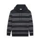 YSL Striped Hoodie - Noir/Naturel