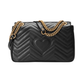 GG Marmont Medium Shoulder Bag - Black
