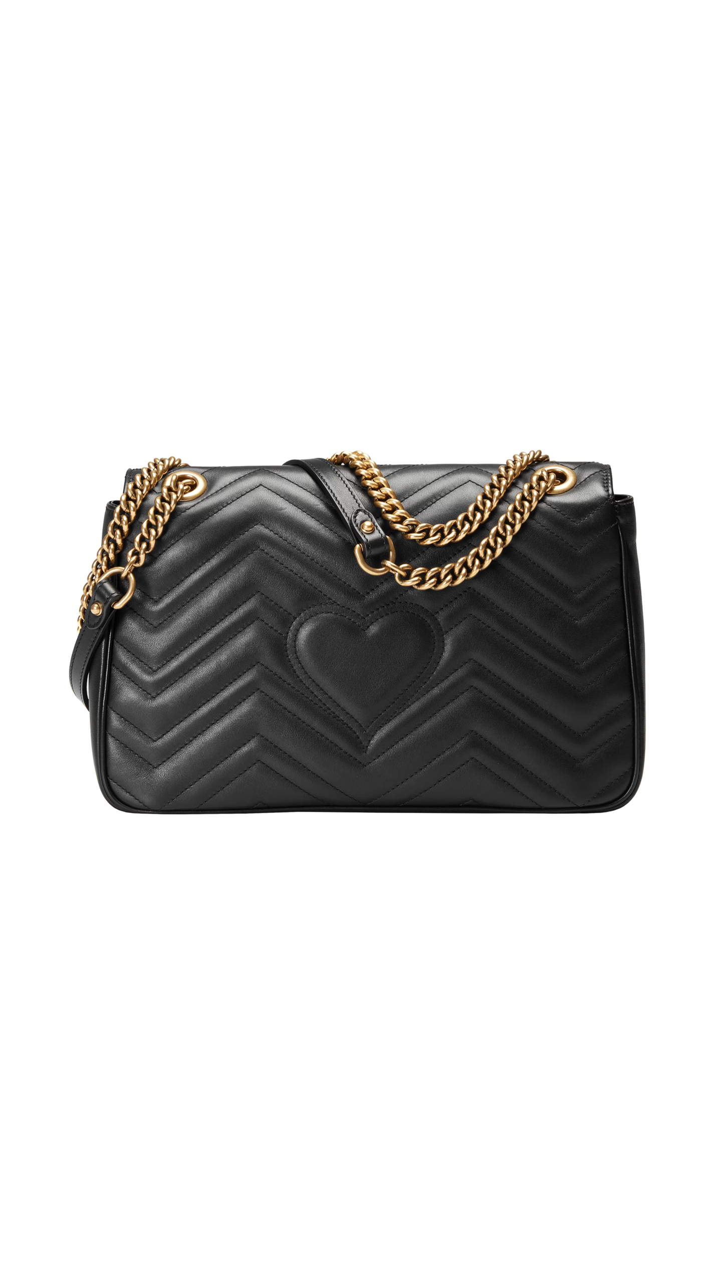 GG Marmont Medium Shoulder Bag - Black