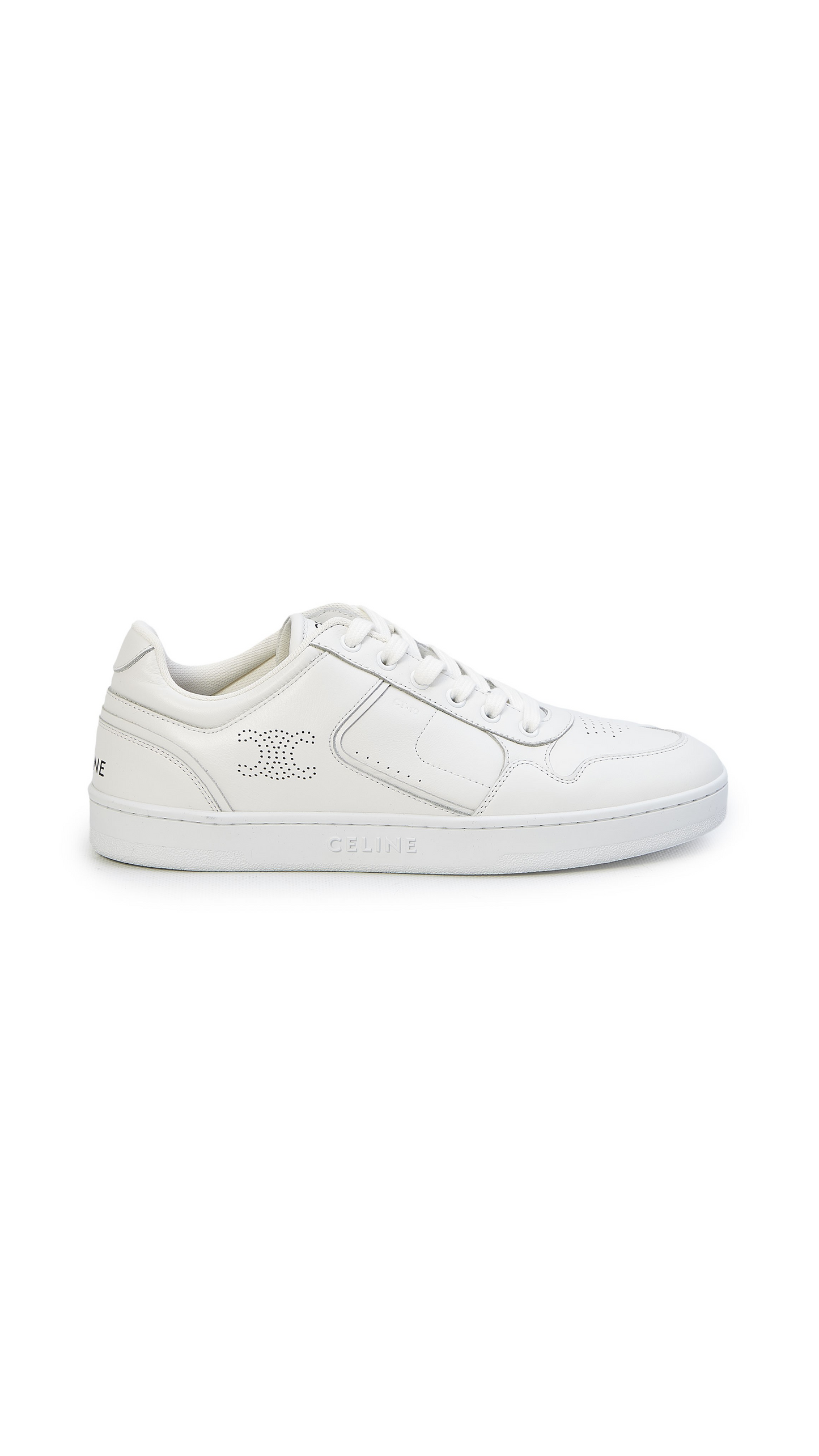 CT-10 Low Lace-up Sneakers in Calfskin - Optic White