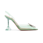 Begum Glass Slingback Pump - Mint