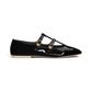 Les Ballerines Celine Babies in Patent Calfskin - Black