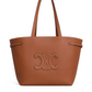 Medium Cabas Anaïs Cuir Triomphe in Grained Calfskin - Tan