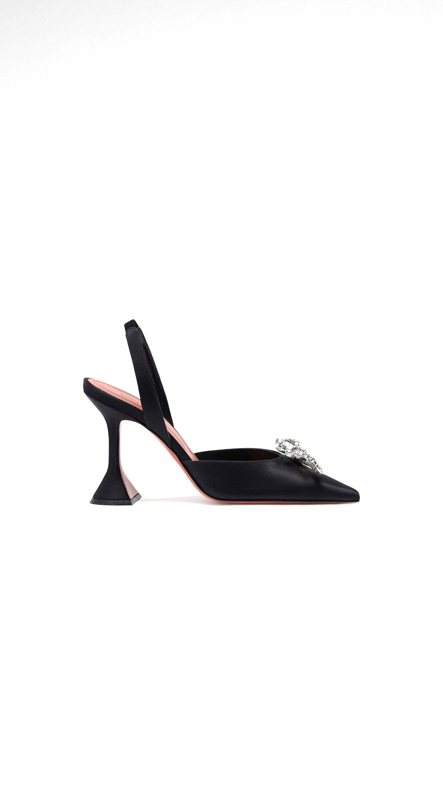 Rosie Satin Slingback Pump - Black