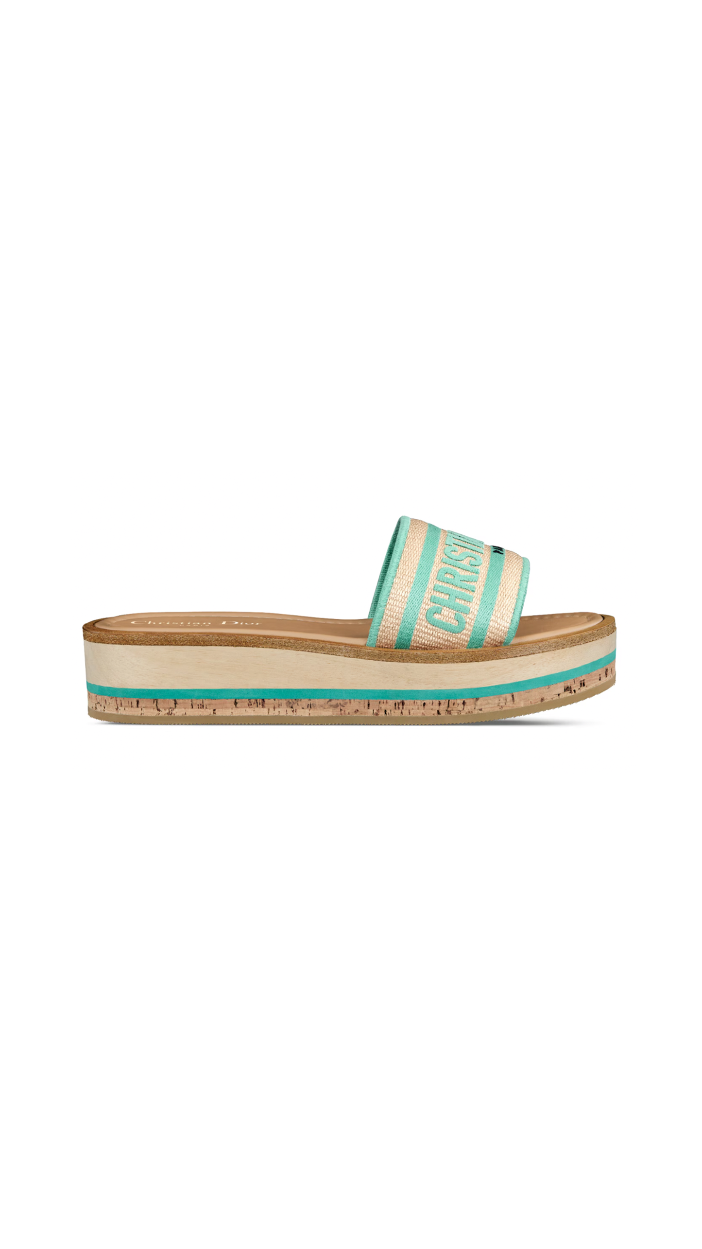 Dioriviera Dway Platform Slide - Aquamarine