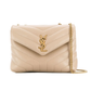 Loulou Small Chain Bag in Quilted "Y" Leather - Dark Beige