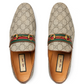 Men's  GG Loafer with Horsebit - Beige/Ebony