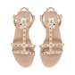 Rockstud Flat Rubber Sandal - Poudre