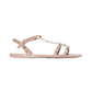 Rockstud Flat Rubber Sandal - Poudre