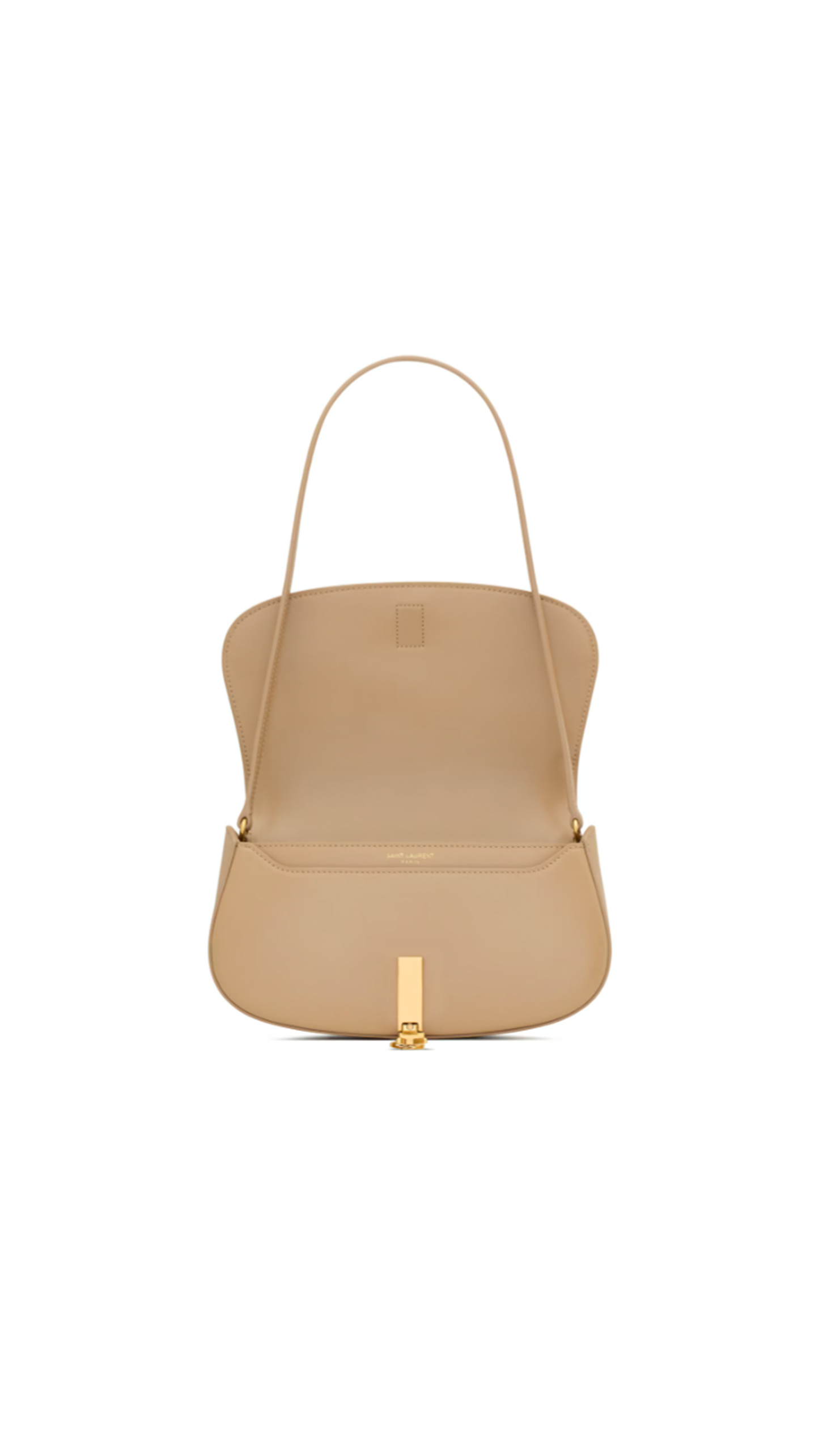 Mini Voltaire Bag in Box Leather - Dark Toffee