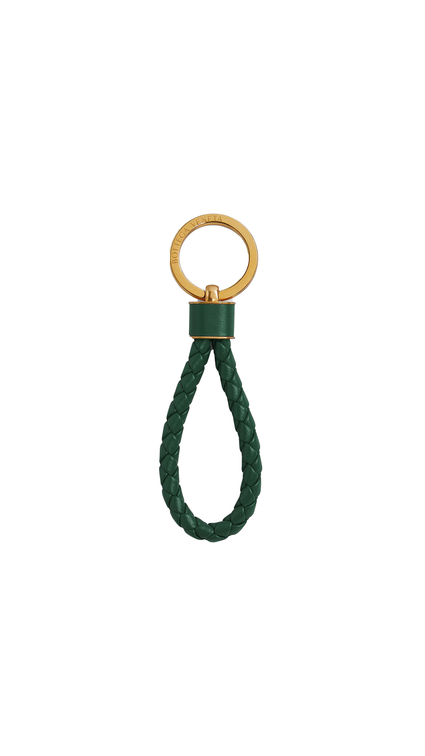 Intreccio Key Ring - Emerald Green
