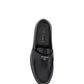 Brushed Leather Loafers - Black