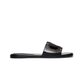 Vlogo Cut-out Leather Sandals - Black