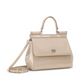 Small Sicily Bag in Polished Calfskin - Beige