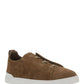 Suede Triple Stitch™ Low Top Sneakers - Tobacco