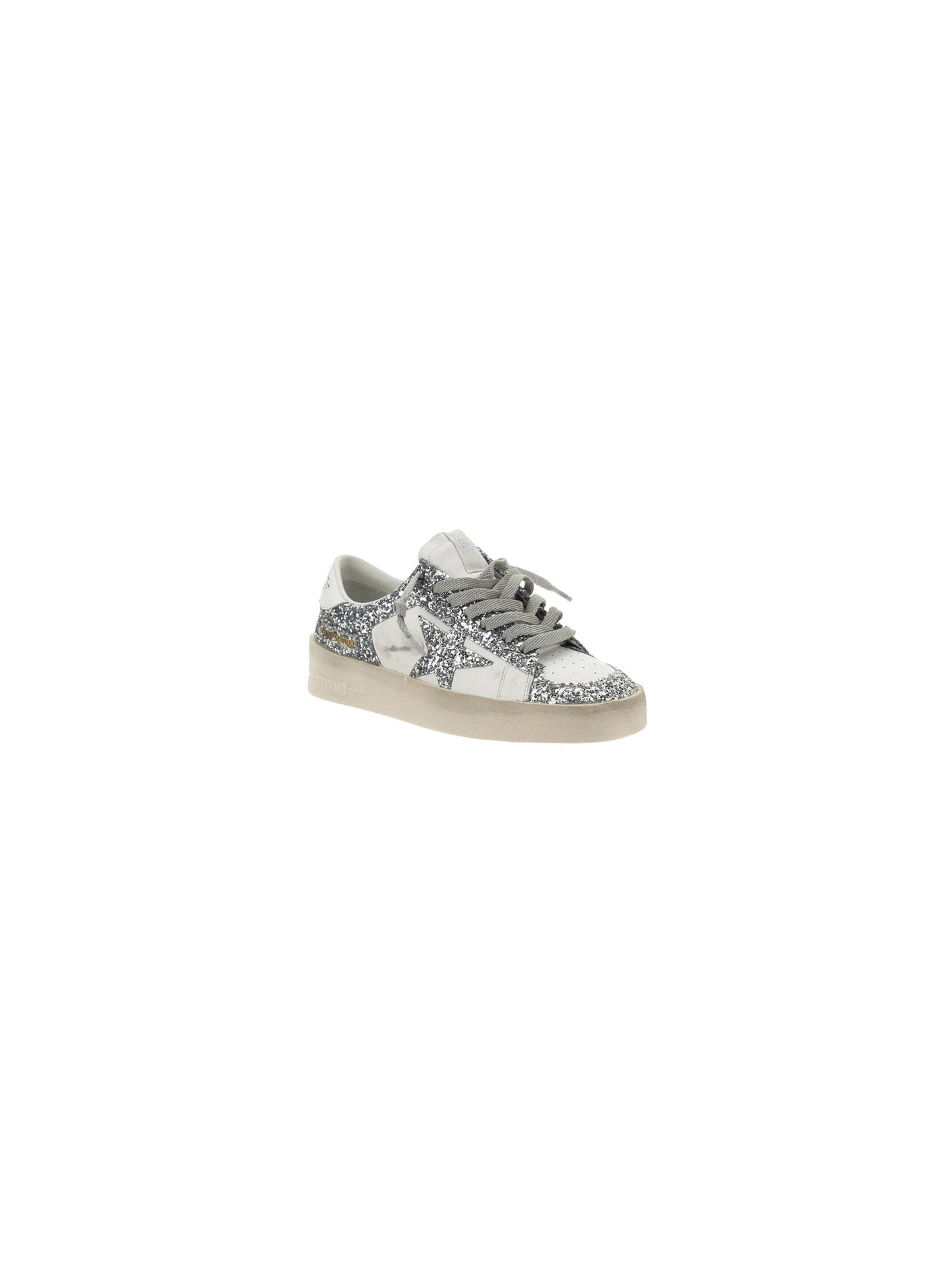 Stardan Glitter Sneakers - White/Silver
