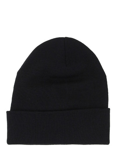 Pure Wool Beanie - Black