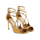 Azia 95 Patent Leather Sandals - Gold