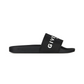Slide Sandals in Rubber - Black/White