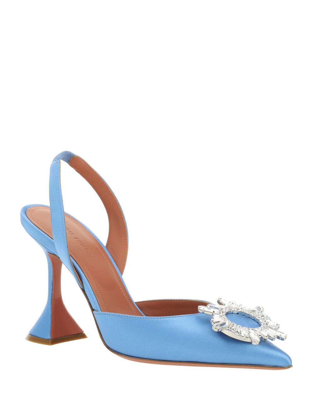 Begum Satin Slingback - Baby Blue