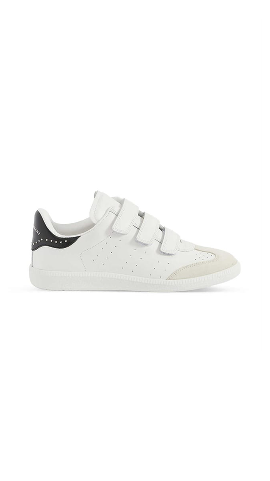 Beth Leather Sneakers - White/Black