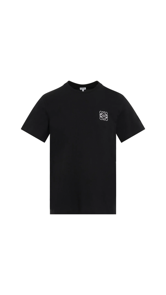 Regular Fit T-shirt in Cotton - Black