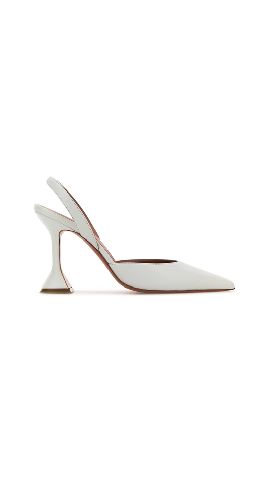 Holli Nappa Slingback - White