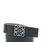 Reversible Anagram Belt in Smooth Calfskin - Asphalt Grey/Black/Palladium