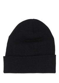 Pure Wool Beanie - Black