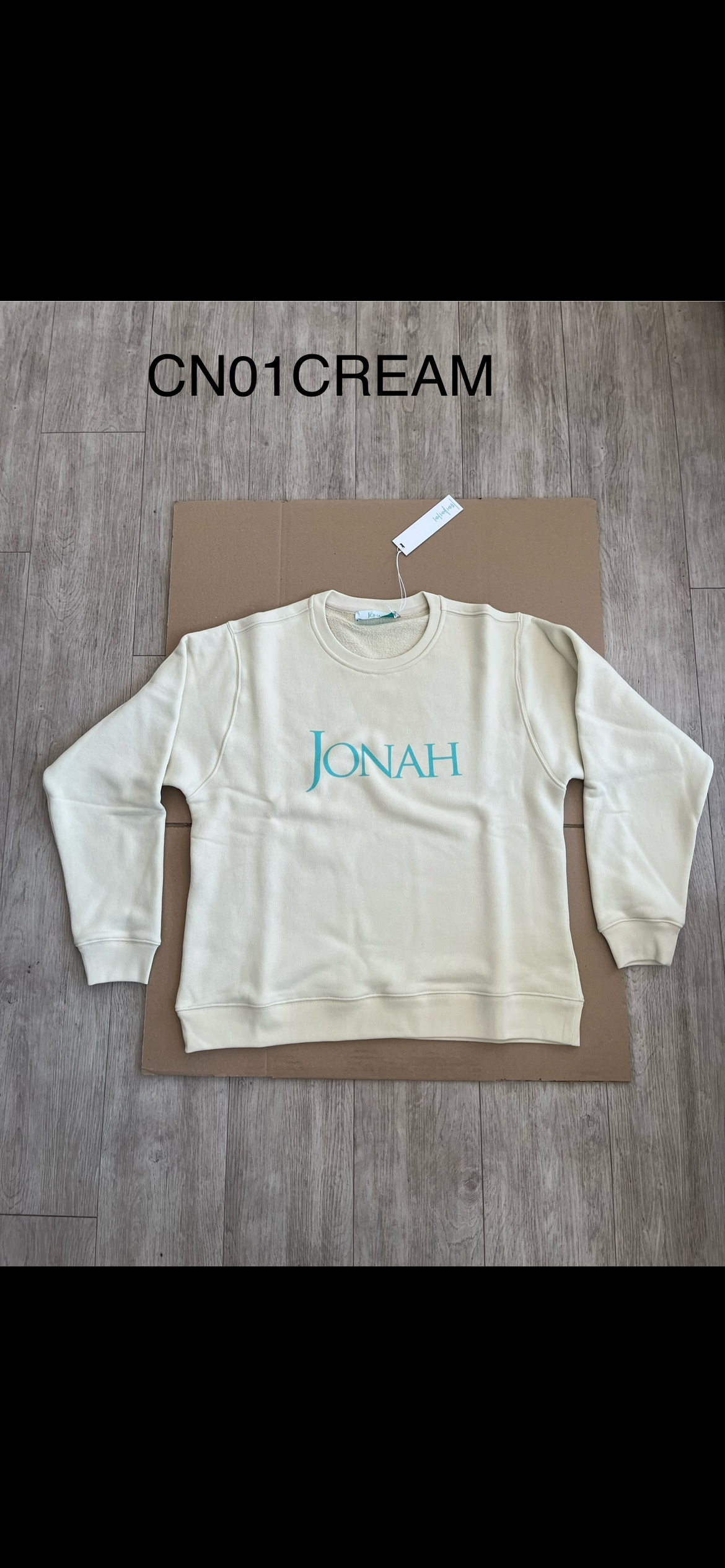 Oversize Printed Sweatshirt - Cream