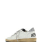 Ball Star Sneakers - White/Silver