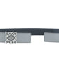 Reversible Anagram Belt in Smooth Calfskin - Asphalt Grey/Black/Palladium