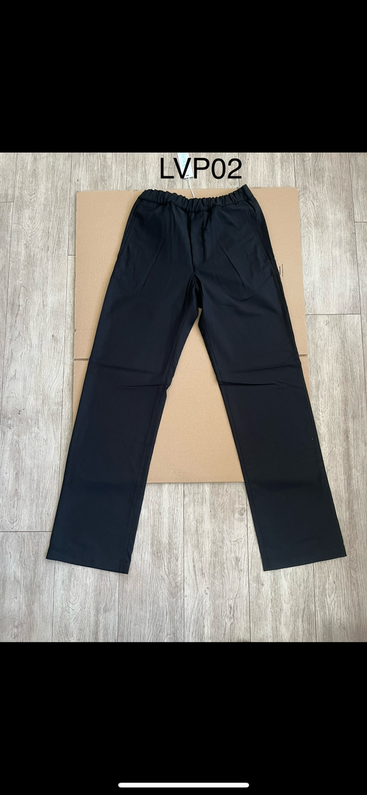 Wide Leg Drawstrig Pants - Black