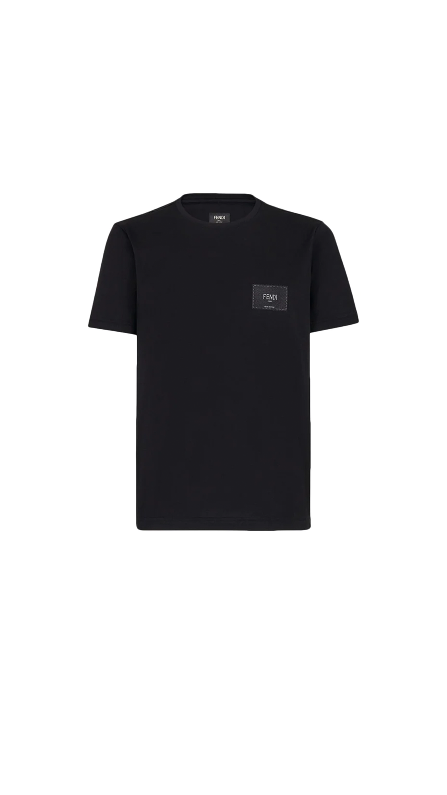 Cotton T-Shirt Logo - Black