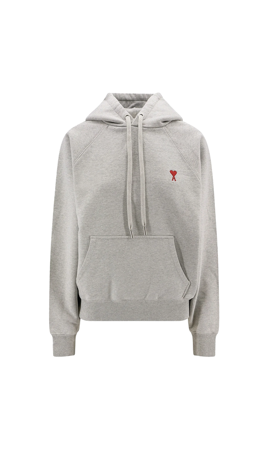 Ami de Cœur Boxy Fit Hoodie - Grey