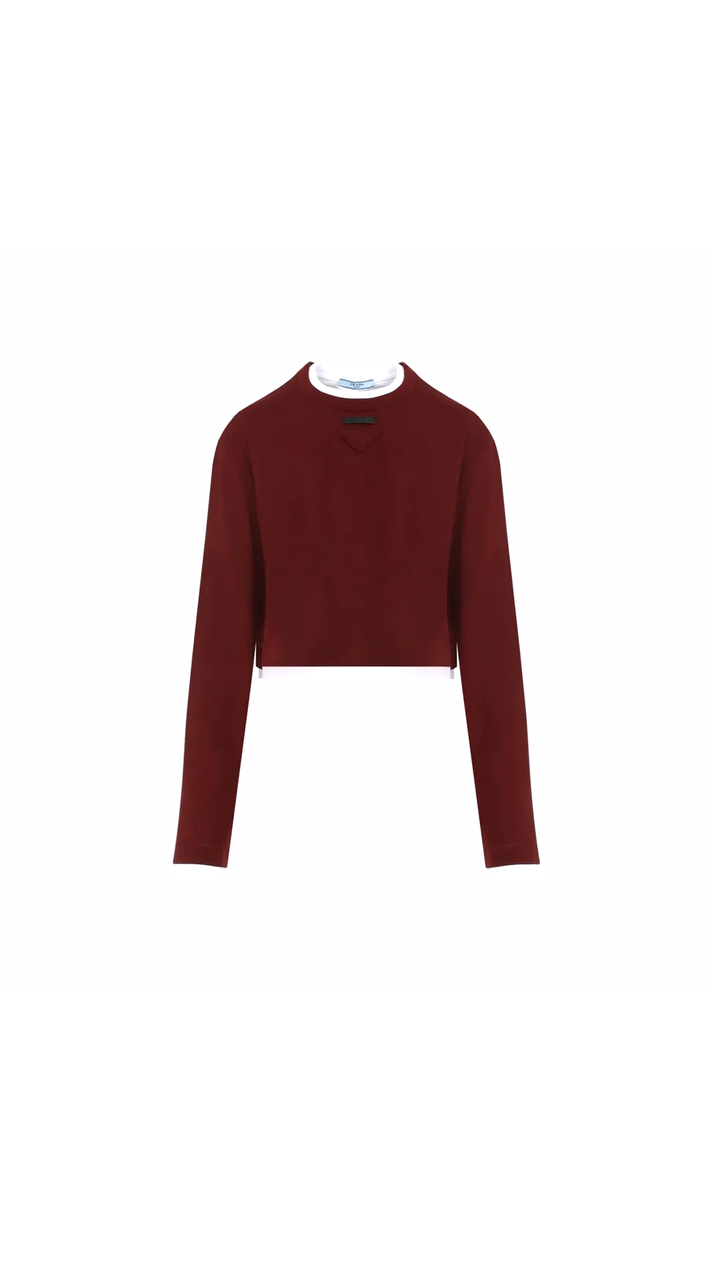 Prada Cotton Pullover - Burgundy